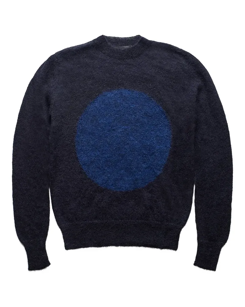 Edward Cuming Pullover mit Kreis-Print - Blau Blau