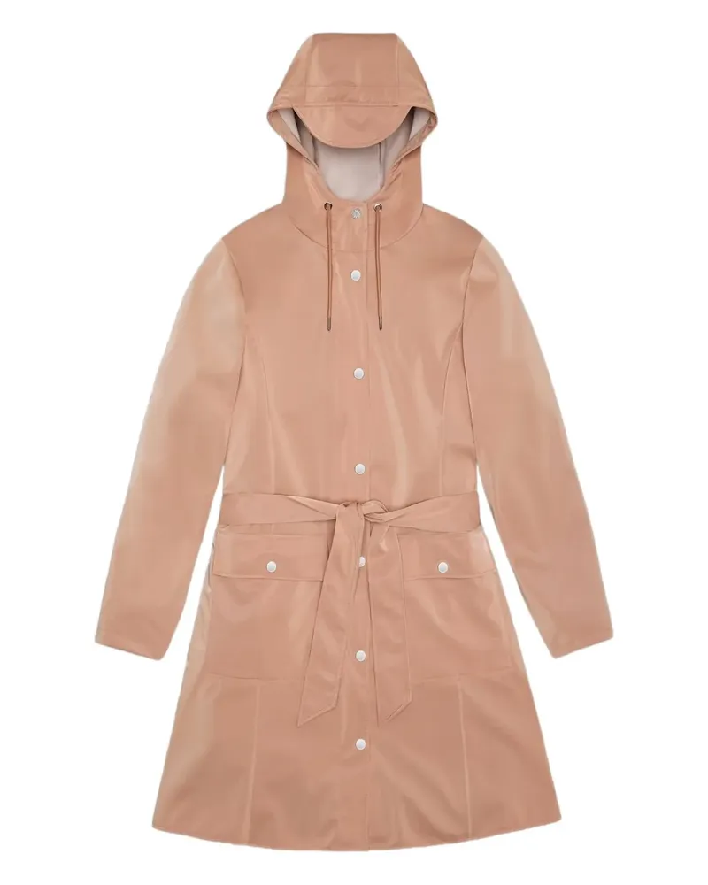 RAINS Trenchcoat mit Kapuze - Rosa Rosa