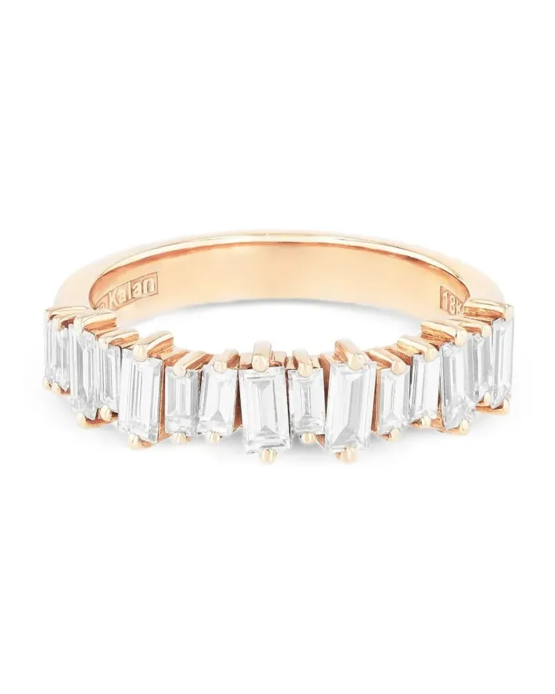 Suzanne Kalan 18K rose gold Bold diamonds ring - Rosa Rosa