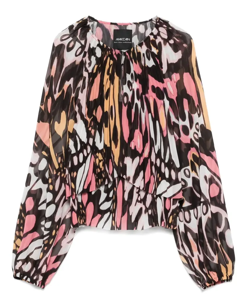 Marc Cain Bluse mit Print - Braun Braun