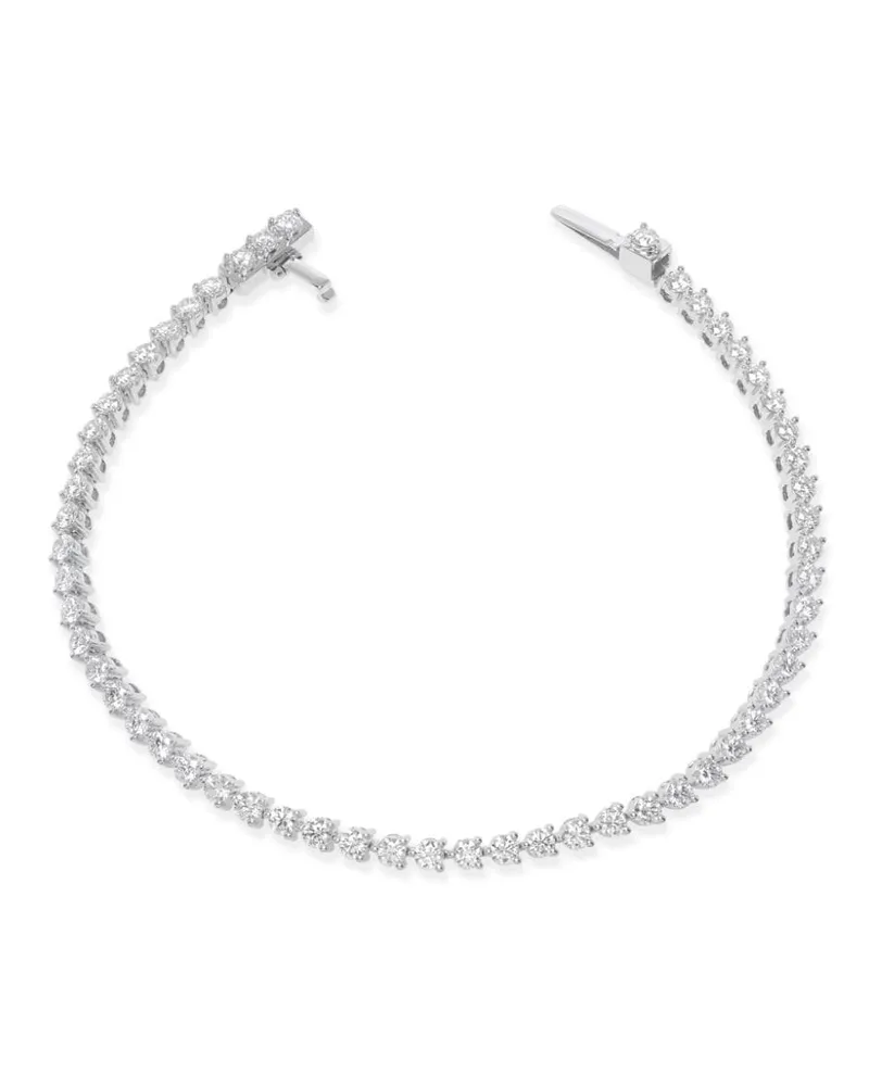 Alinka 18kt Eva Line Weißgoldarmband mit Diamanten - Silber Silber