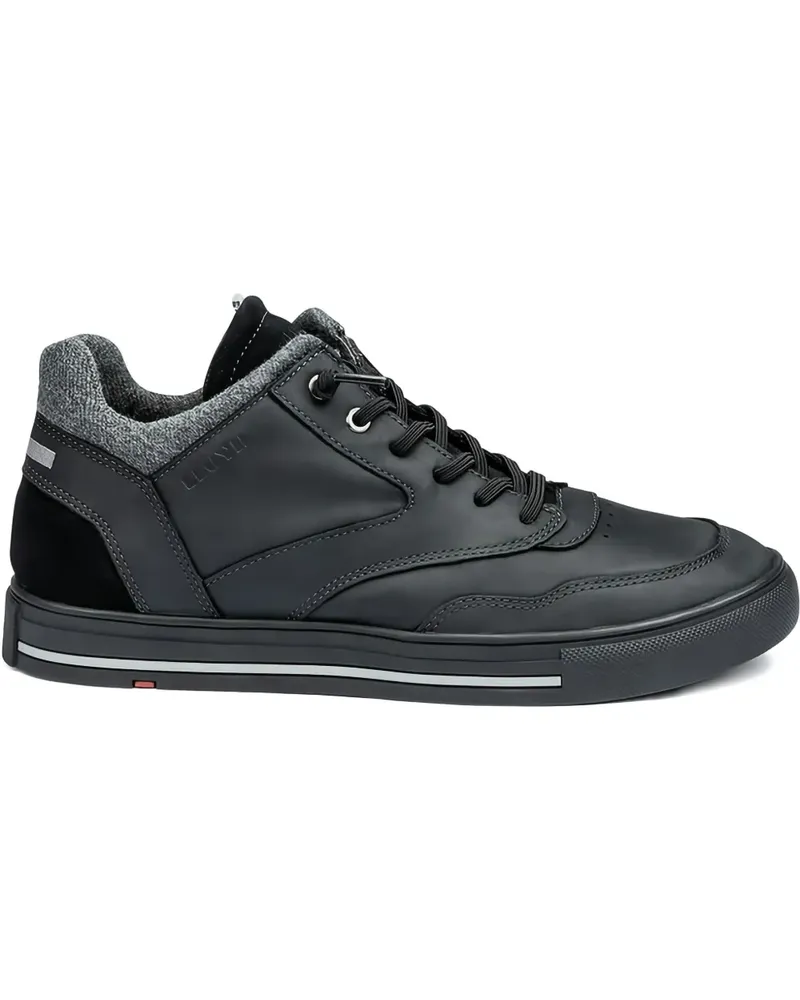 Lloyd Strukturierte Ellison Sneakers - Schwarz Schwarz