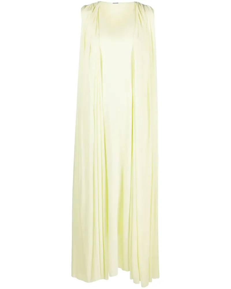 Jil Sander Drapiertes Maxikleid - Grün Grün
