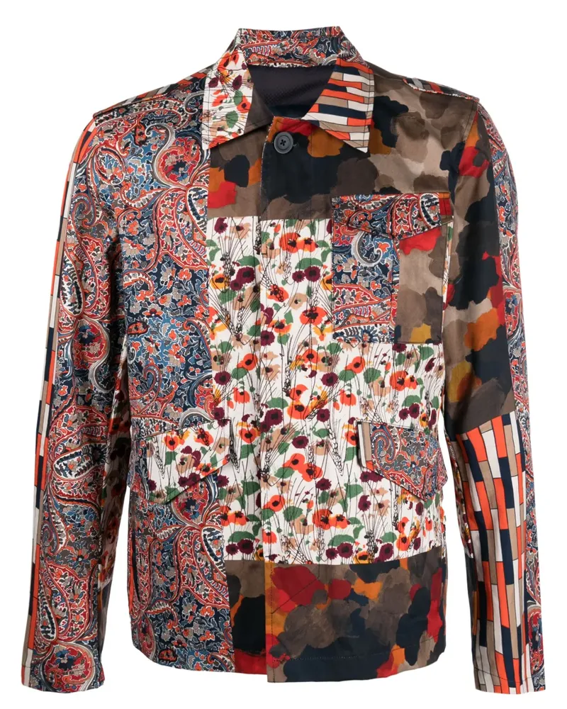 Herno Hemdjacke im Mustermix - Blau Blau