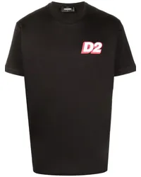 Dsquared2 T-Shirt mit Logo-Print Schwarz