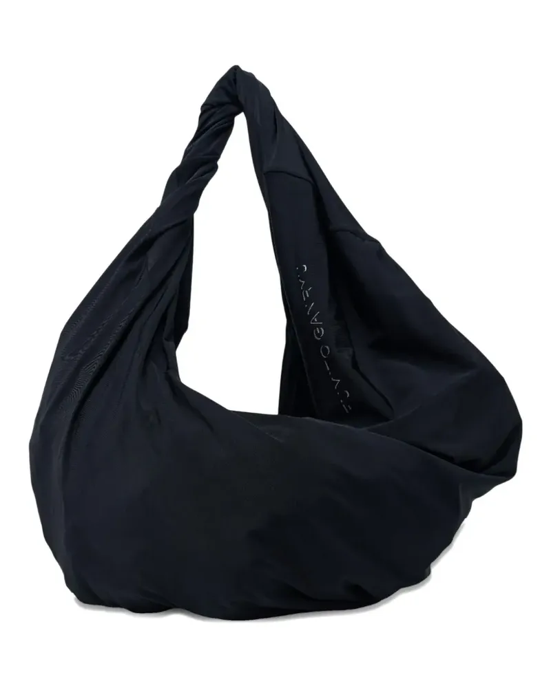 Fumito Ganryu Drapierte Schultertasche - Schwarz Schwarz