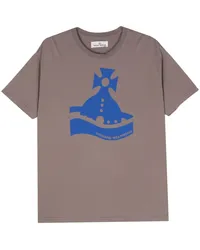 Vivienne Westwood Sunken Orb Classic T-Shirt Grau