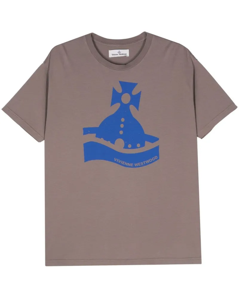 Vivienne Westwood Sunken Orb Classic T-Shirt Grau