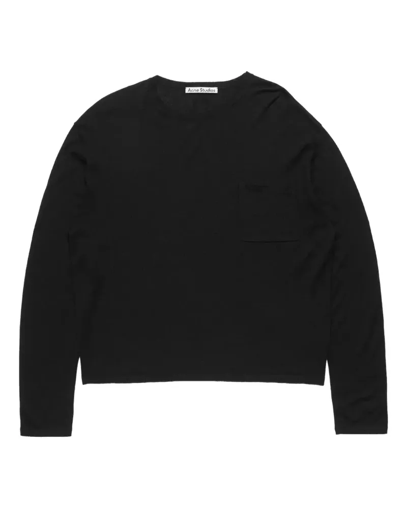 Acne Studios Gestrickter Kaschmirpullover - Schwarz Schwarz