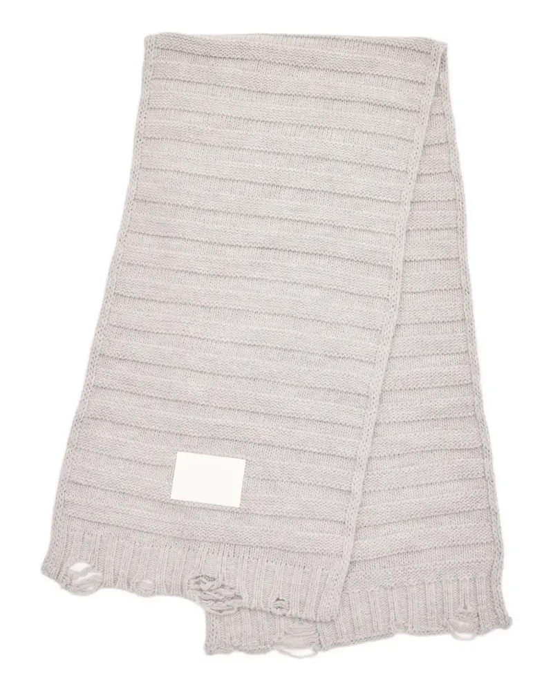 Maison Margiela Gestrickter Schal - Grau Grau