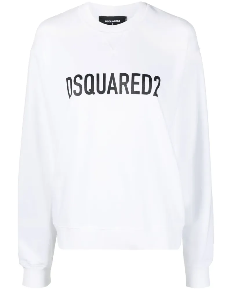 Dsquared2 Sweatshirt mit Logo-Print - Weiß Weiß