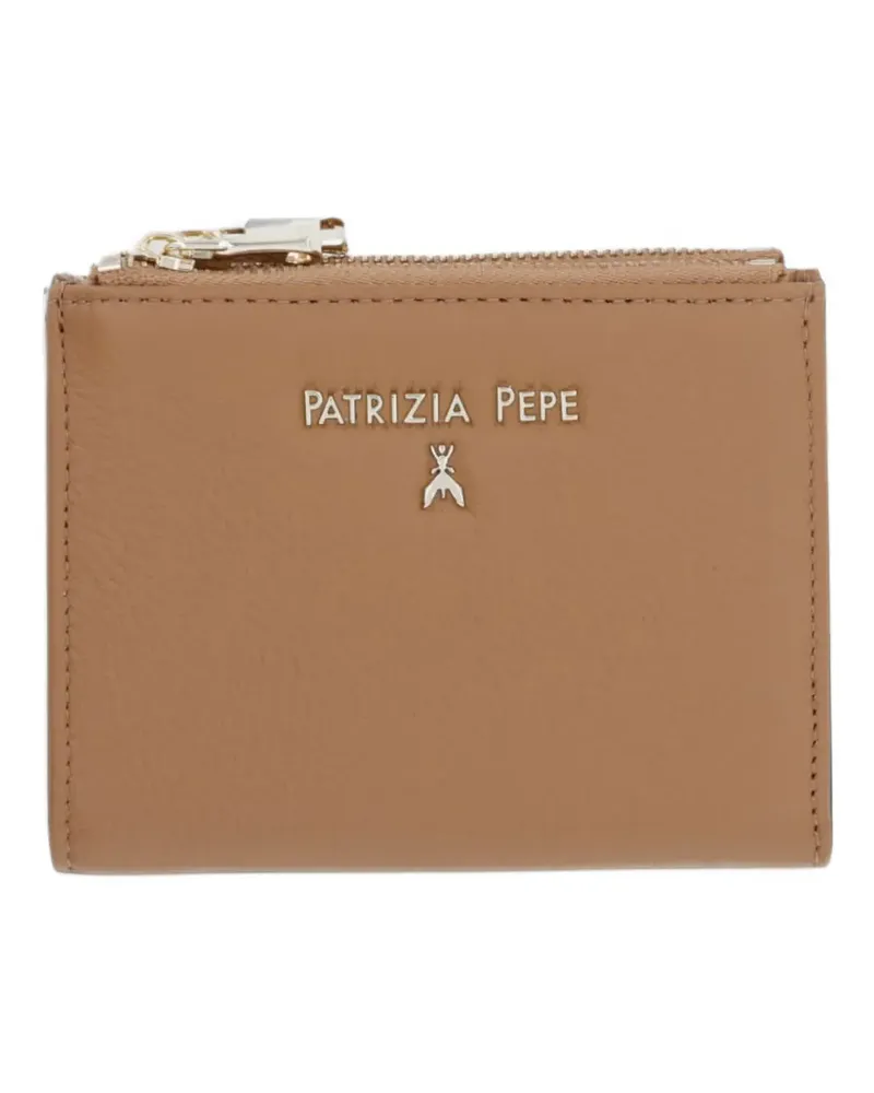 Patrizia Pepe logo-plaque bifold wallet - Nude Nude