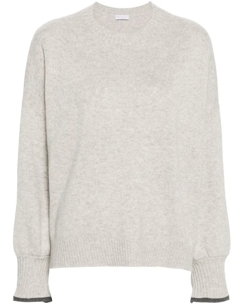 Brunello Cucinelli Melierter Kaschmirpullover - Grau Grau