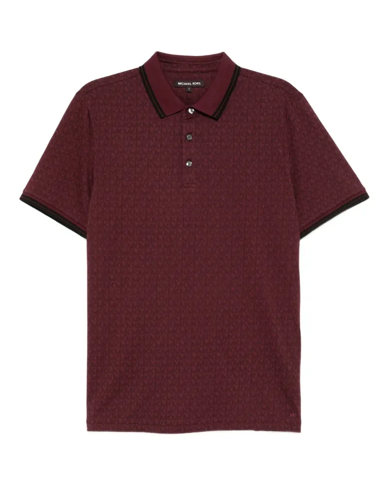 Michael Kors Poloshirt mit Monogramm - Rot Rot