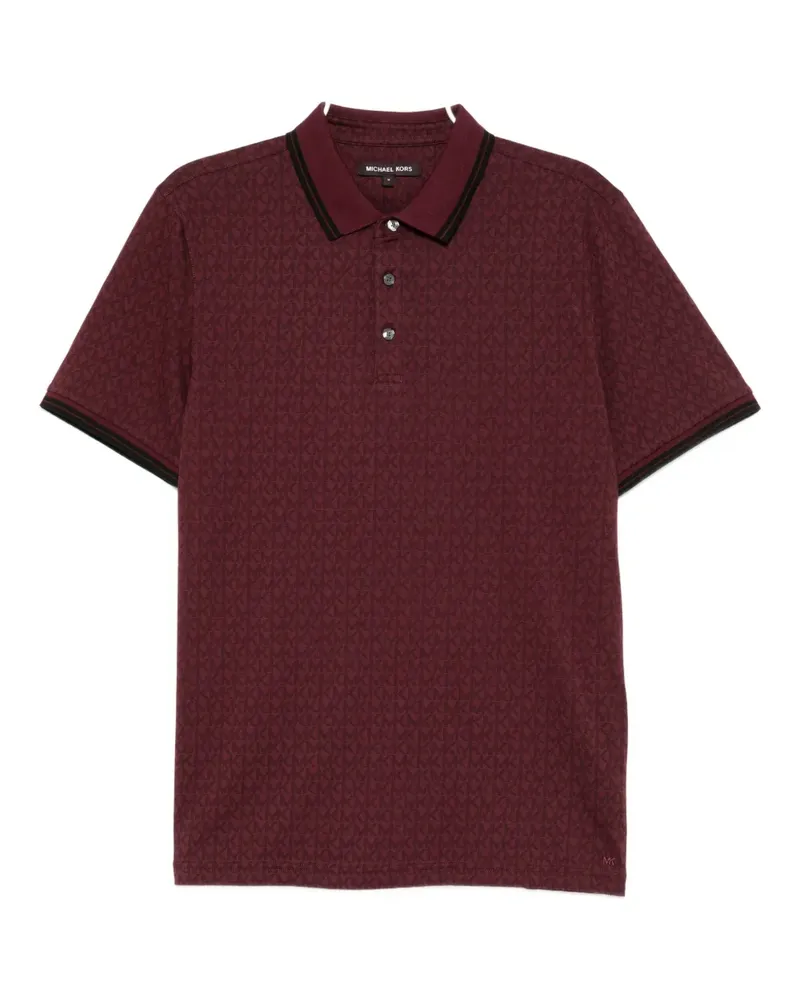 Michael Kors monogram polo shirt - Rot Rot