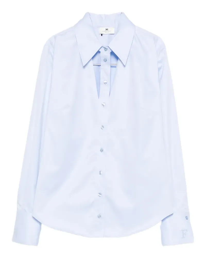 Elisabetta Franchi cut-out shirt - Blau Blau