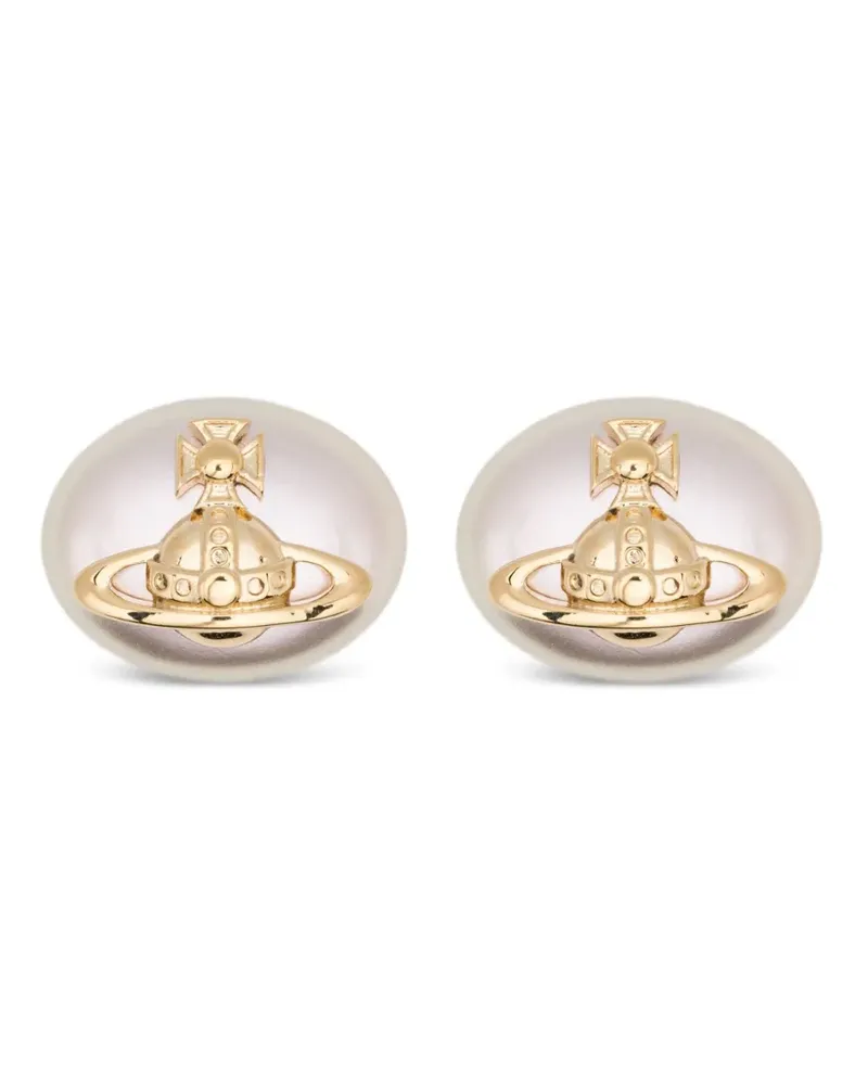 Vivienne Westwood Orb Ohrringe mit Kunstperlen - Gold Gold