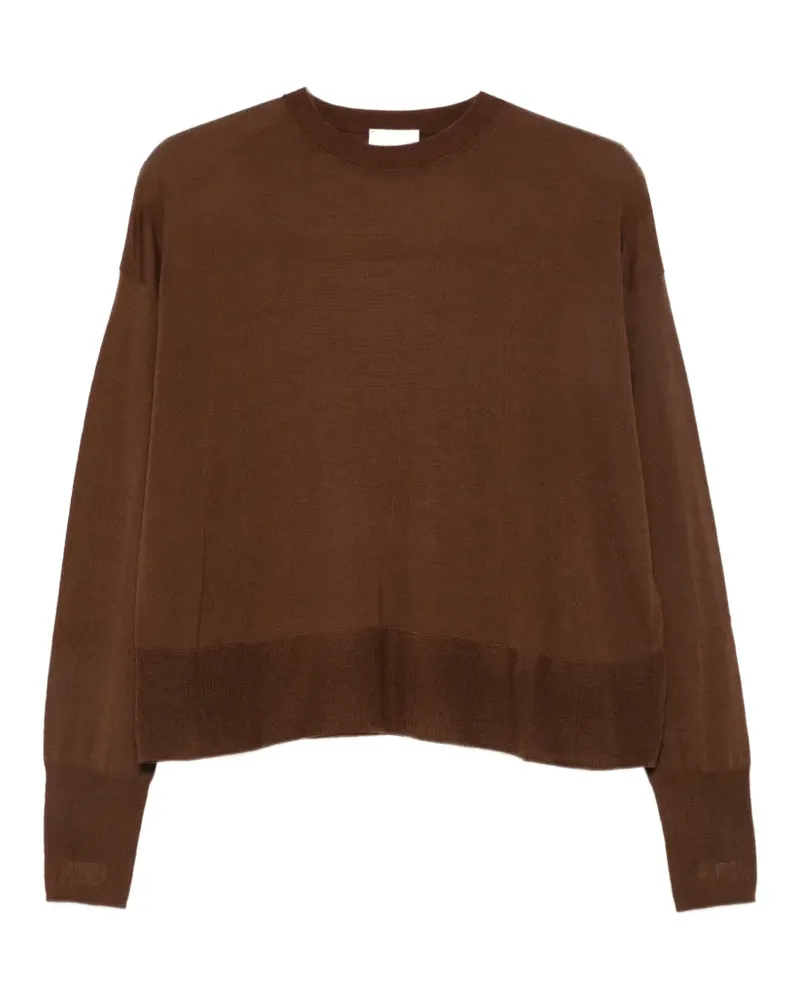 ALYSI Langärmeliger Pullover - Braun Braun