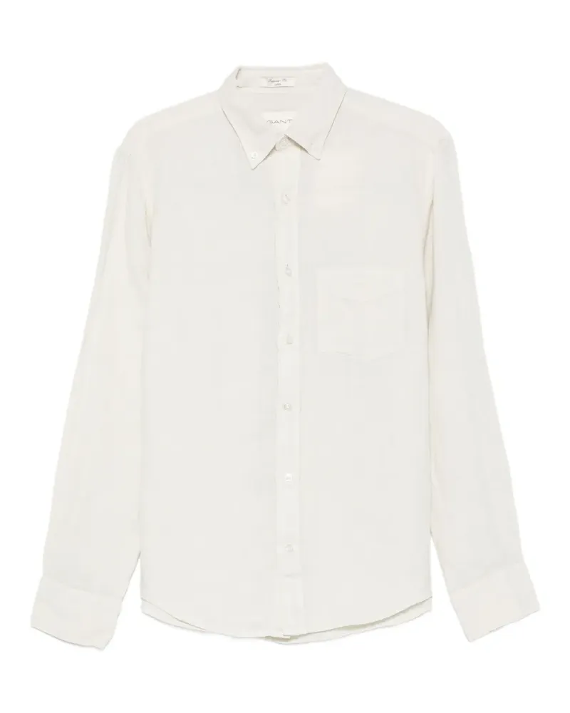 Gant button-down-collar chest-pocket shirt - Nude Nude