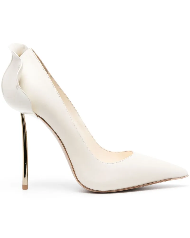 Le Silla Petalo Pumps mit Rüsche 12mm Nude