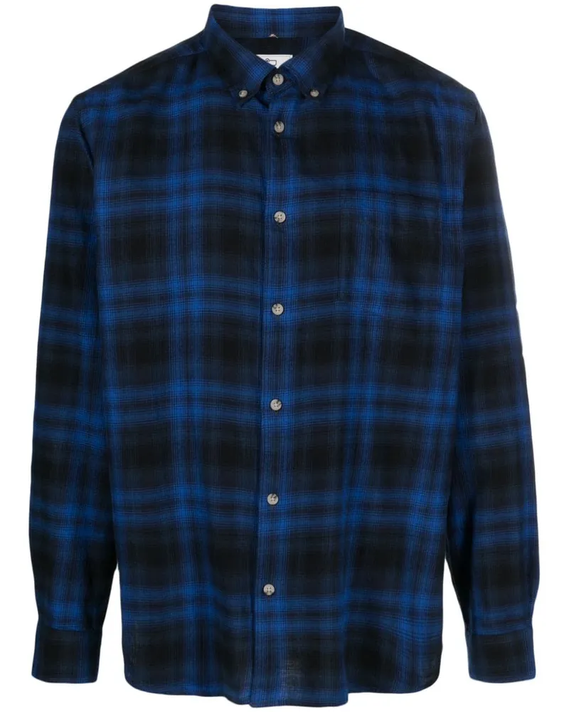 Woolrich Kariertes Hemd - Blau Blau