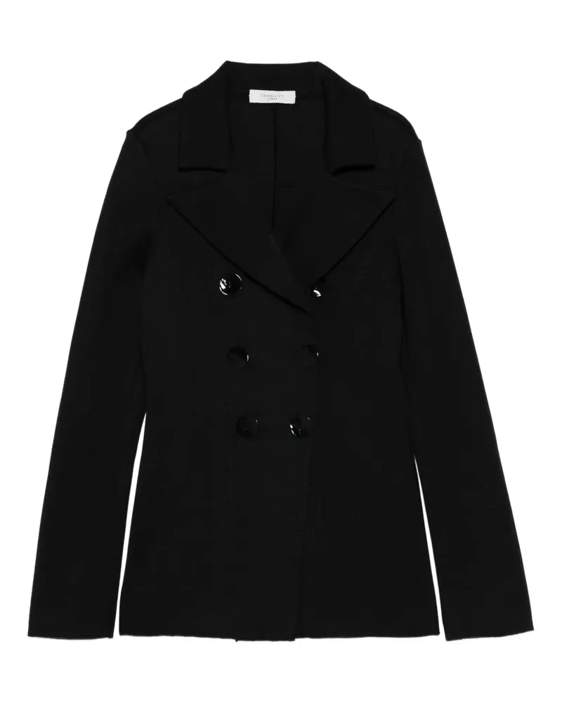 Charlott double-breasted blazer - Schwarz Schwarz