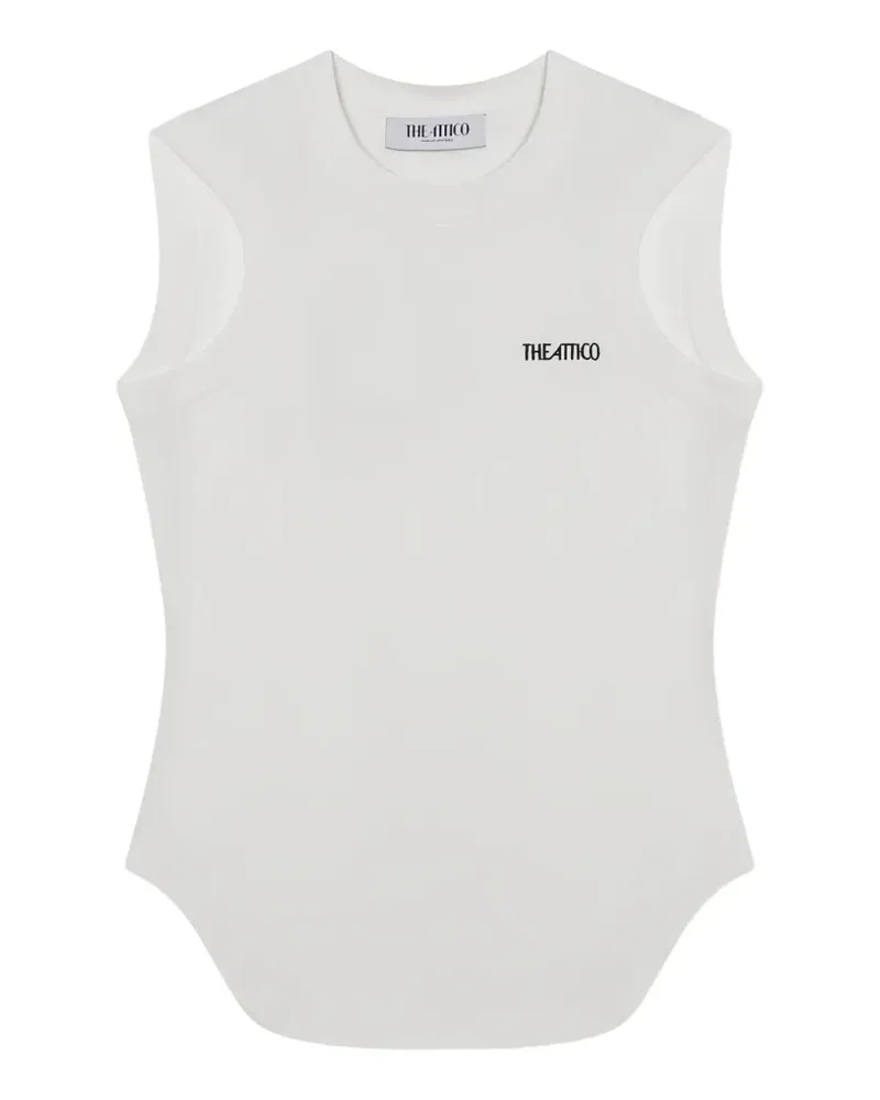 ATTICO Reese Tanktop mit Logo-Detail - Weiß Weiß