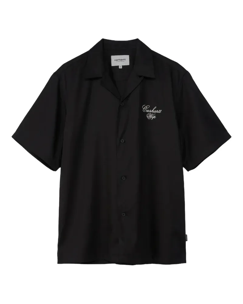 Carhartt WIP logo-embroidered short-sleeve shirt - Schwarz Schwarz