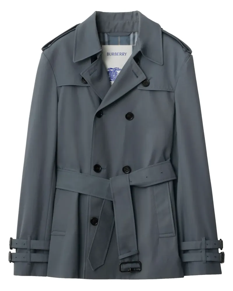 Burberry Kurzer Trenchcoat - Grau Grau