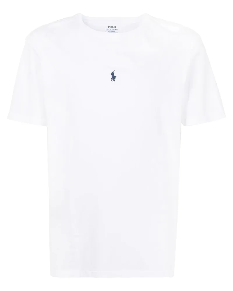 Ralph Lauren T-Shirt mit Logo-Stickerei - Weiß Weiß
