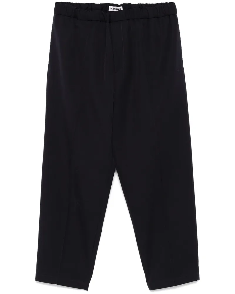 Jil Sander Hose aus Gabardine - Blau Blau