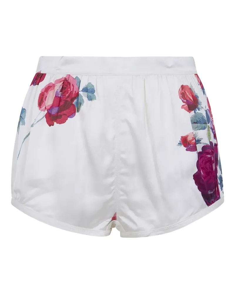 N° 21 floral-print shorts - Weiß Weiß
