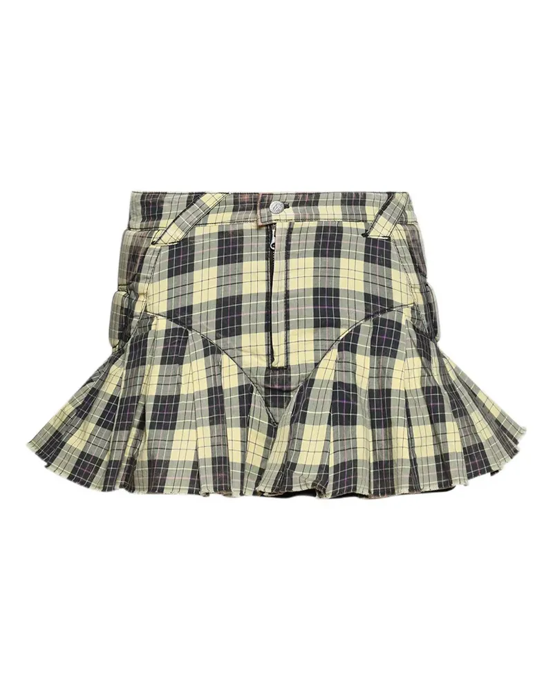 Natasha Zinko upcycled pleated skirt - Gelb Gelb