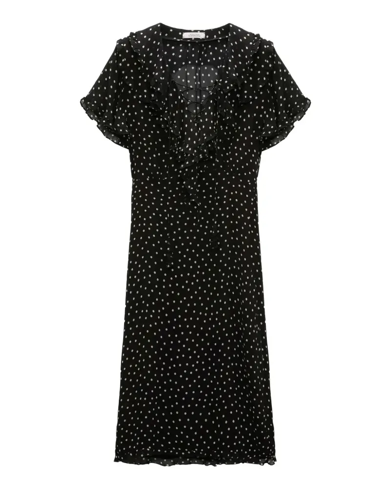 Dorothee Schumacher Dancing Dots midi dress - Schwarz Schwarz