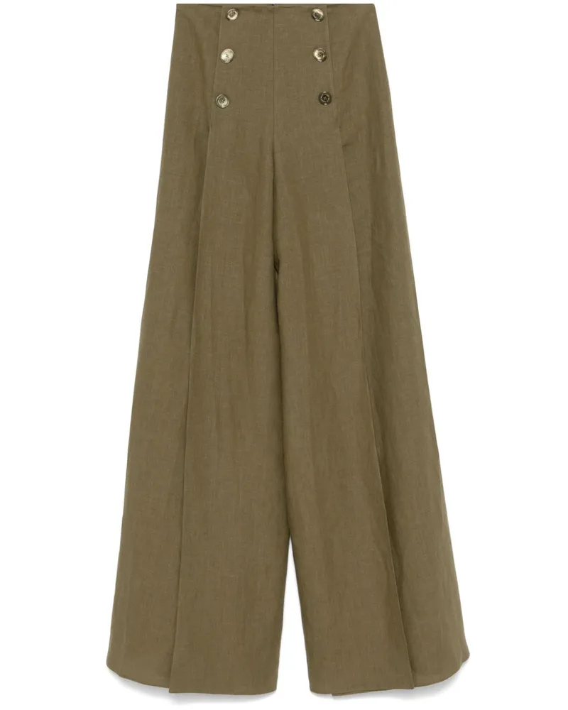 Ralph Lauren Hose mit Bundfalten - Grün Grün