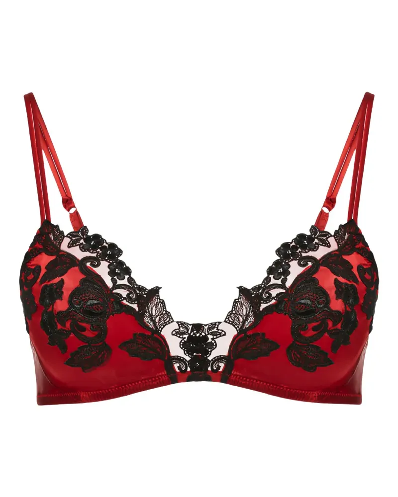 La Perla Maison frastaglio silk bra - Rot Rot