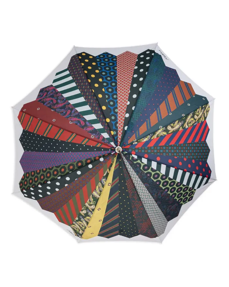 Moschino Regenschirm mit Krawatten-Print - Rot Rot