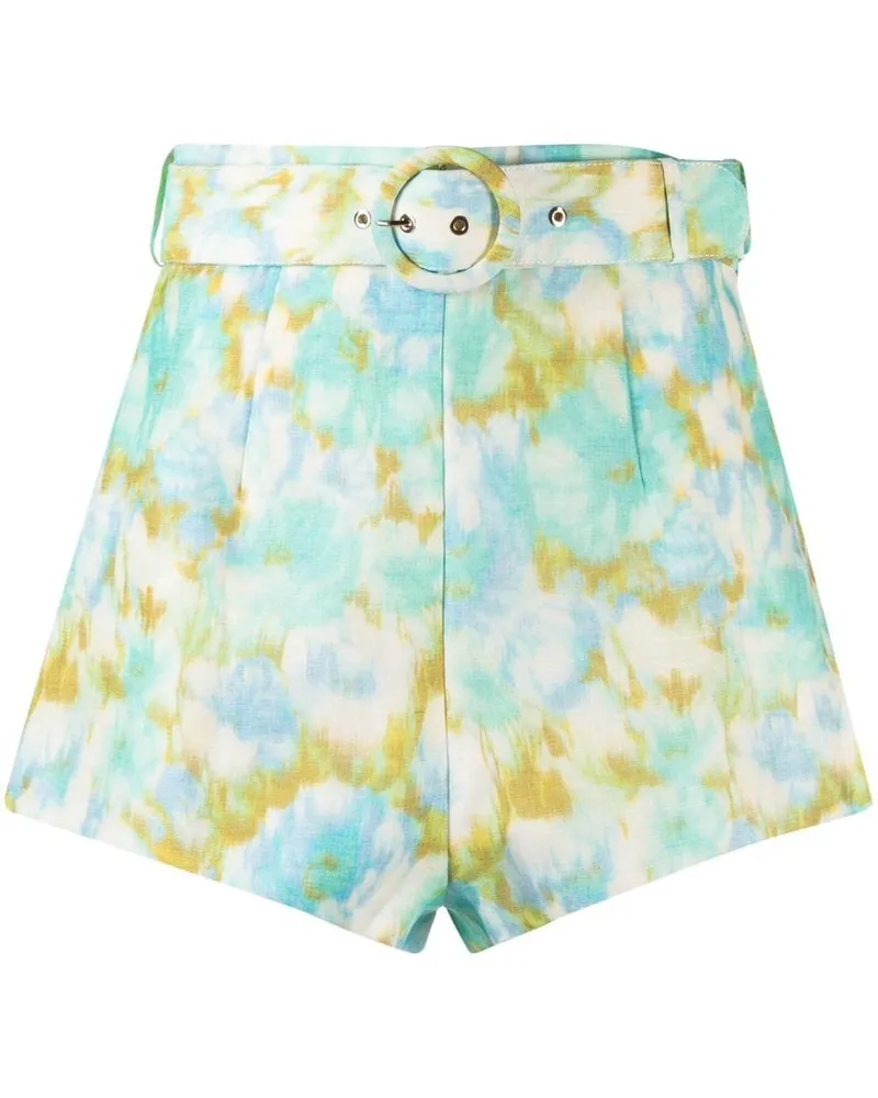 Zimmermann Shorts mit Print - Grün Grün