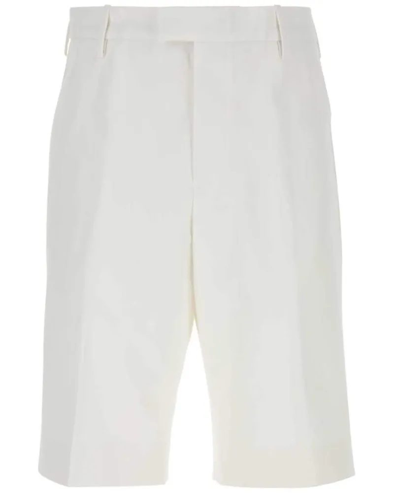 Alexander McQueen Knielange Shorts - Weiß Weiß