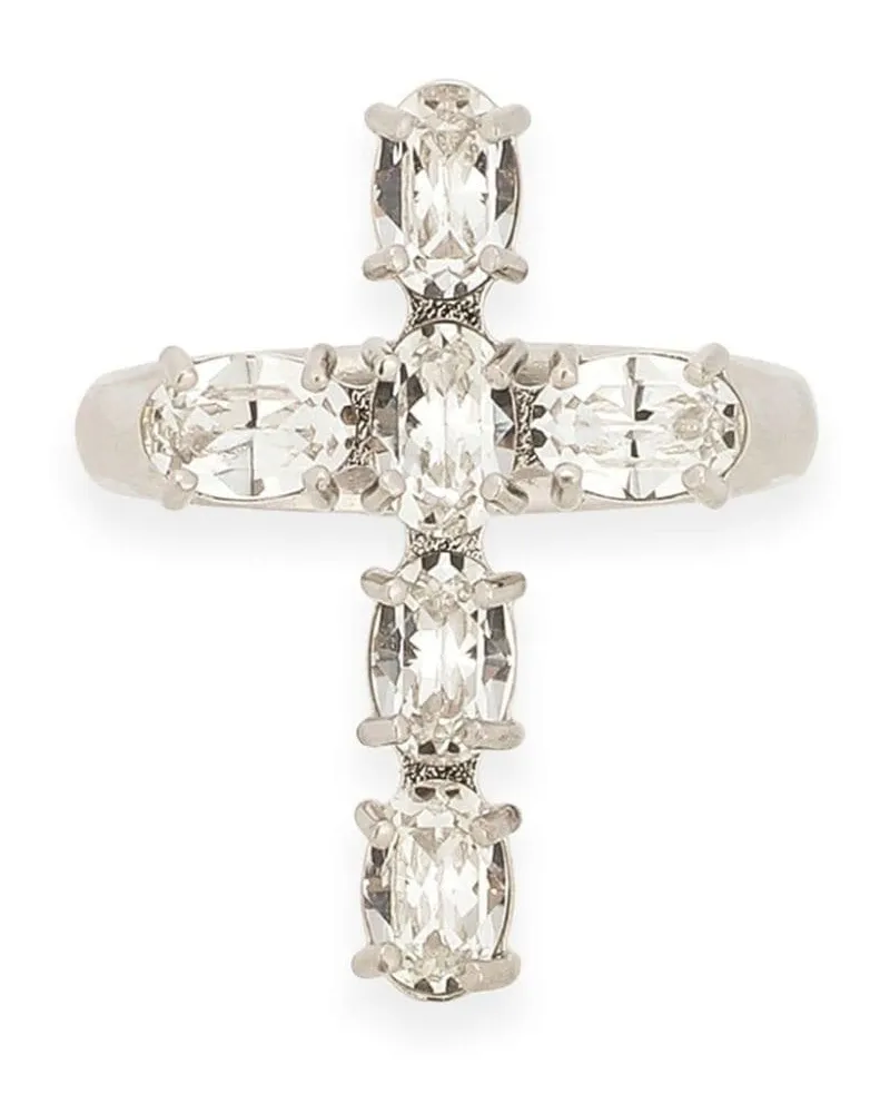 Dolce & Gabbana Ring mit CC - Silber Silber