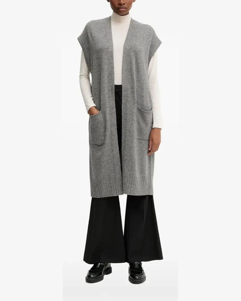 Benetton open front cardigan - Grau Grau