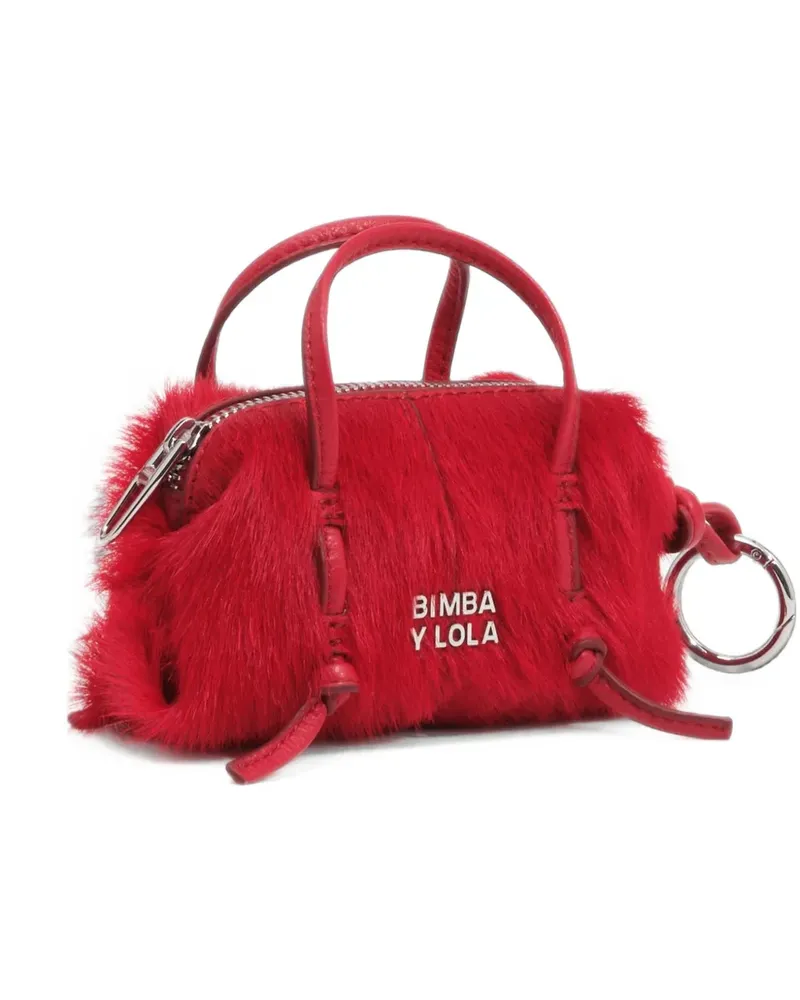 BIMBA Y LOLA Lolita Tasche mit Mikro-Lavafell - Rot Rot