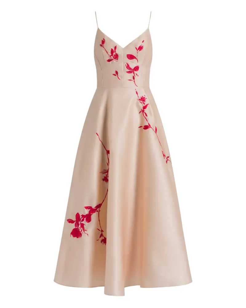 Alberta Ferretti floral midi dress - Rosa Rosa