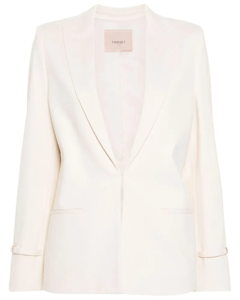 Twin-Set Blazer mit Riemendetail Nude