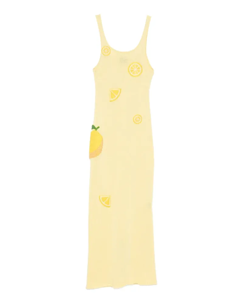 Leslie Amon Citron knitted maxi dress - Gelb Gelb
