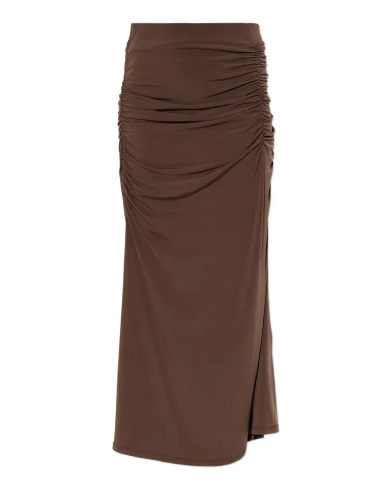 Gestuz Gzsaily ruched maxi skirt - Braun Braun