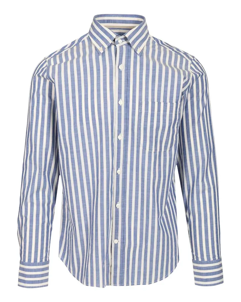 Al Duca D’Aosta 1902 Gestreiftes Hemd - Blau Blau