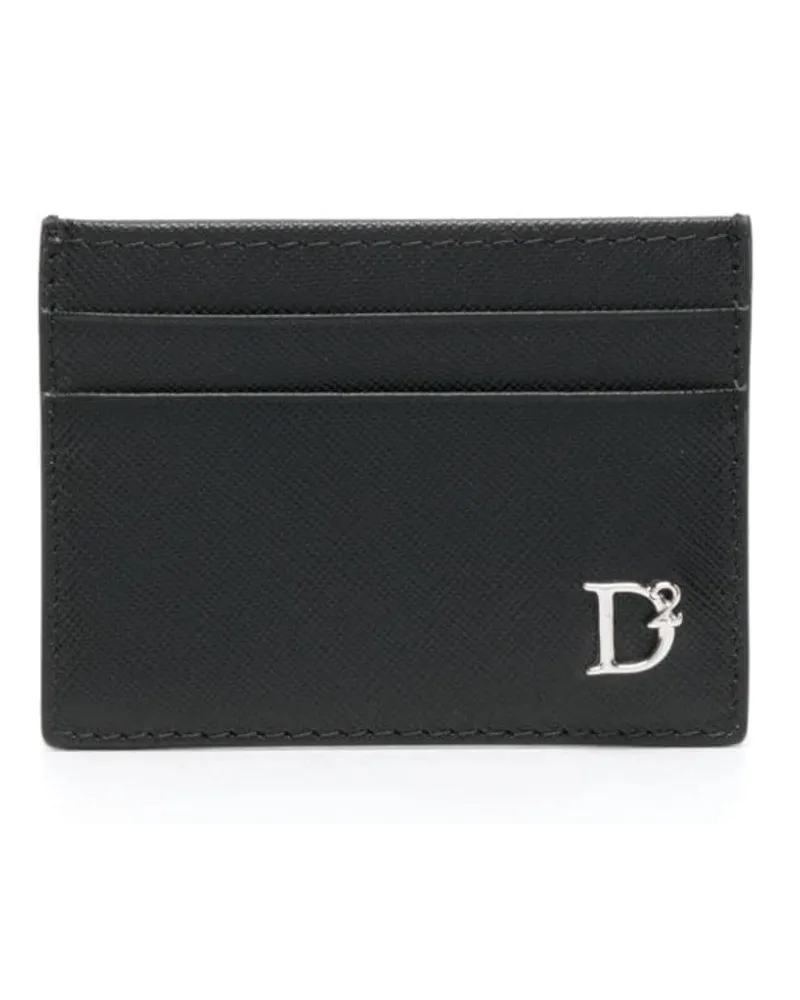 Dsquared2 Portemonnaie mit Logo-Schild - Schwarz Schwarz