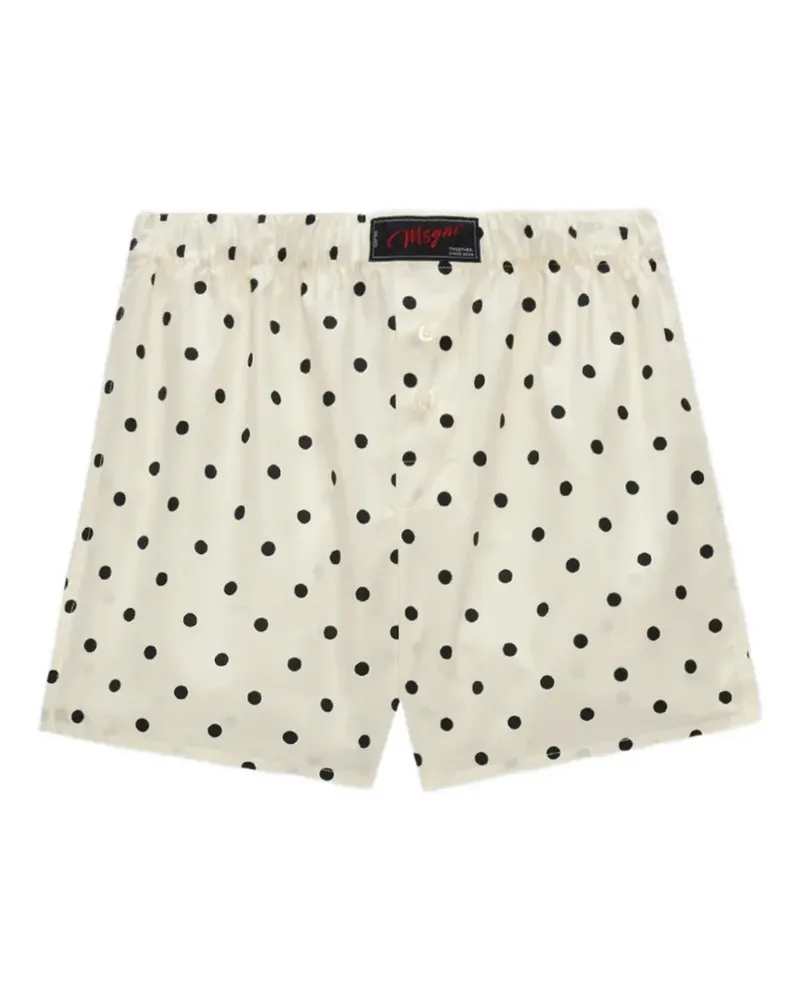 MSGM Shorts mit Polka Dots - Nude Nude