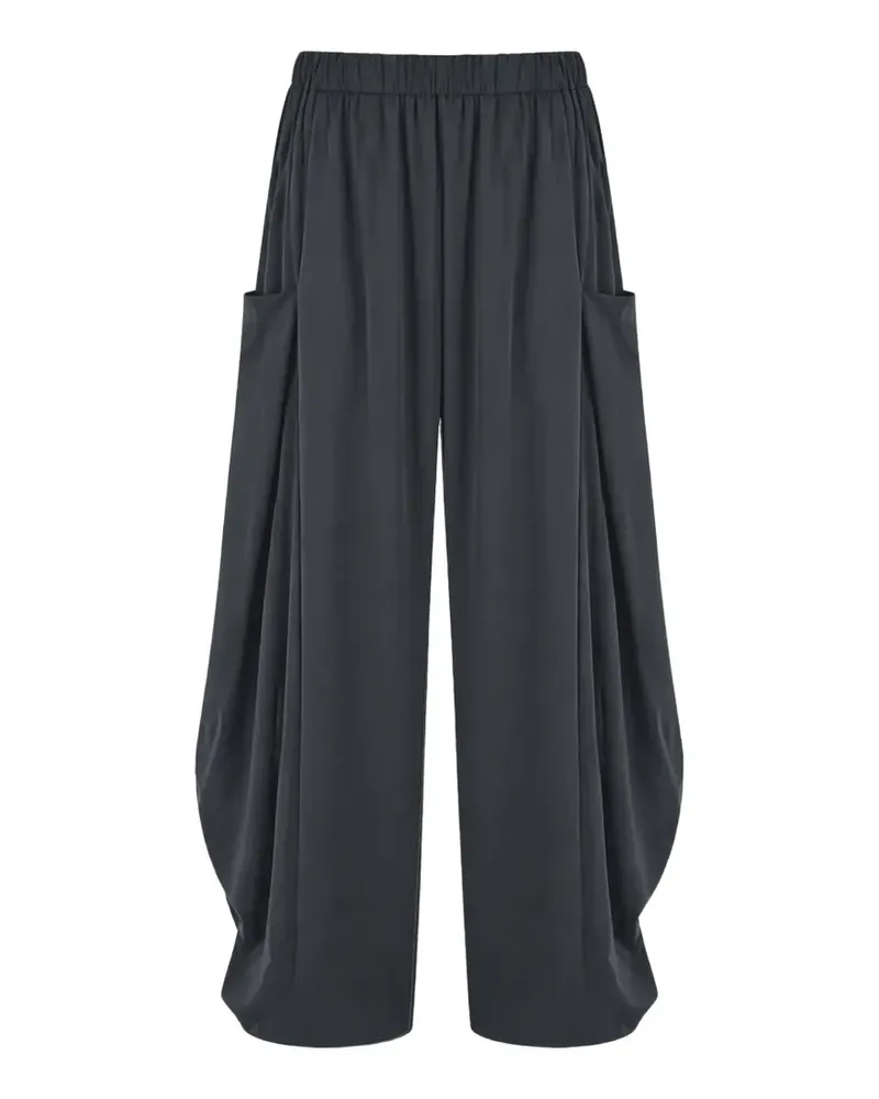 MEIMEIJ draped cargo-pocket palazzo pants - Grau Grau
